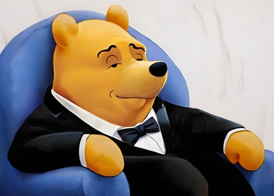 Tuxedo Winnie Peter Plys Meme