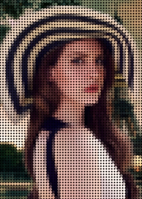 Lana Del Rey dans les pois d’art