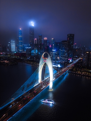 Vue aérienne de Guangzhou 