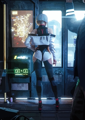 Girl Cyberpunk 2077