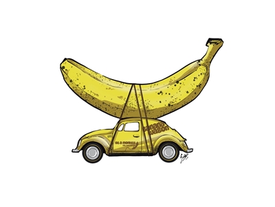Chariot à bananes