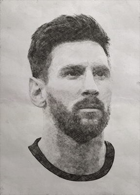 Visage de Messi