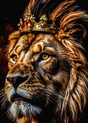 Majestic lion king