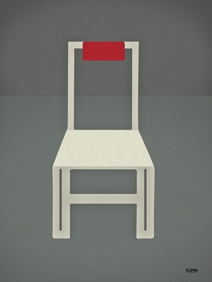  Minimal - hvit stol