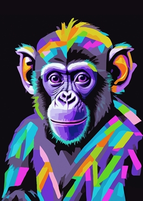 Scimmia Pop Art