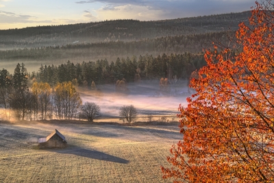 Albrechthütte im Herbst