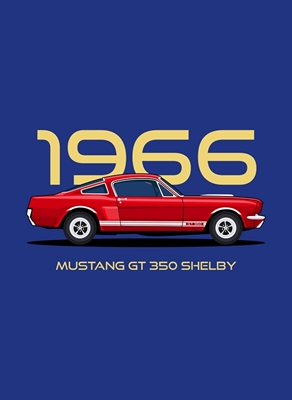 Shelby GT 350 punainen