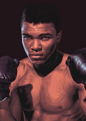 Retrato de Muhammad Ali