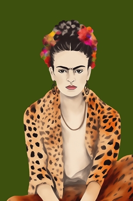 Frida leopard-outfit