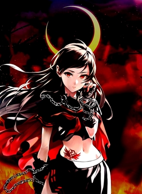 červená pekelná dívka anime