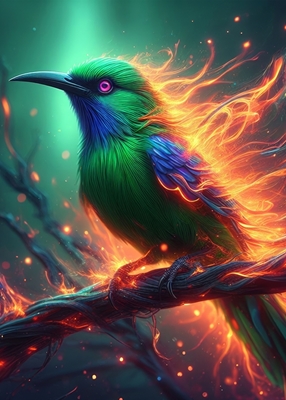 Uccello di fuoco di fantasia