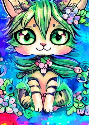 Sweety Cat Painting