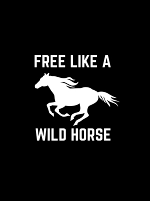 Livre como um cavalo selvagem 