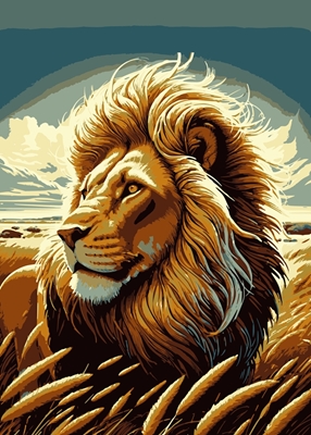 Savanna Leader Lion