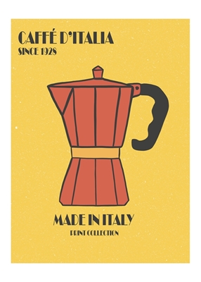 Caffe D'Italia fremstillet i Italien