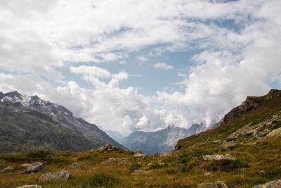 Vista sobre os Alpes Suíços