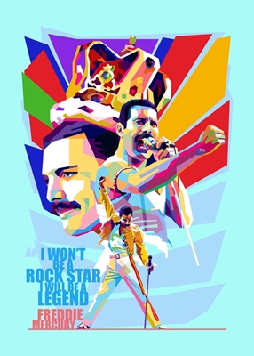 Freddie Mercury Styl Pop Art