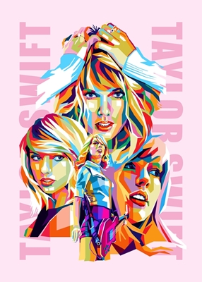 Taylor Swift Estilo Pop Art