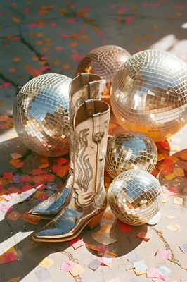 Silver Cowgirl Boots