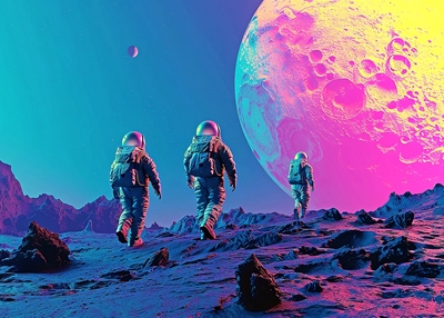 Explorer une planète colorée
