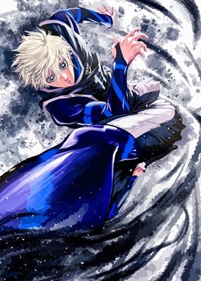 Ryosuke Kira con lucchetto blu
