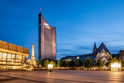 Augustusplatz en Leipzig