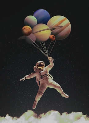 Astronaut Balloon Space Travel