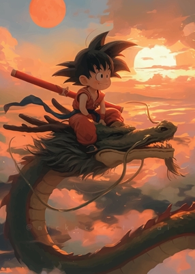 Barn Goku och draken
