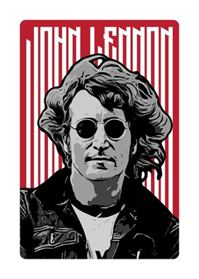 Portret van John Lennon