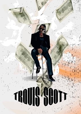 Affiche musicale Travis Scott