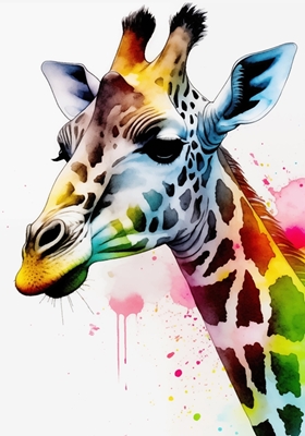 Street Art giraf 