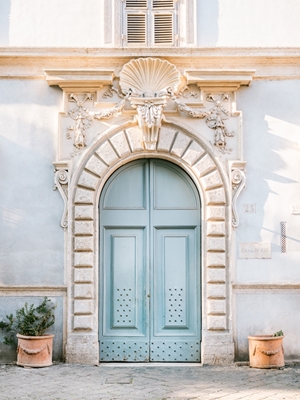 Baby Blue Door in Rome 