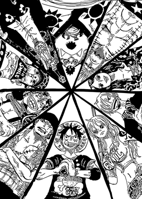 One Piece manga konst