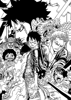 One Piece manga art