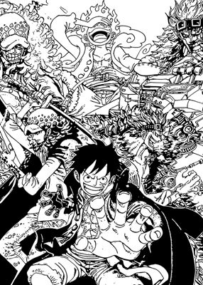One Piece manga art