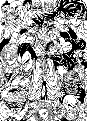 Arte do mangá de Dragon Ball Z