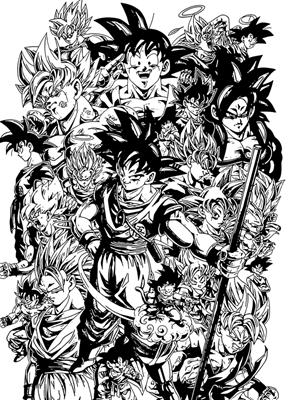 Dragon Ball Z Manga Art