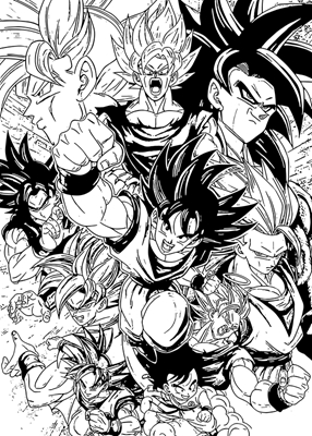 Dragon Ball Z Manga Art