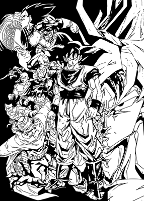 Arte del manga de Dragon Ball Z