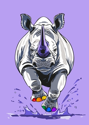 Lavendel noshörning
