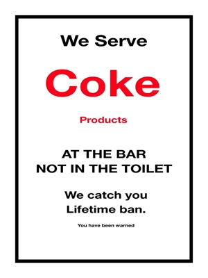 Nous servons du Coca-Cola