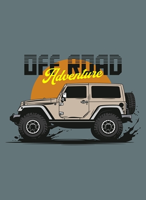 Coche jeep de aventura todoterreno