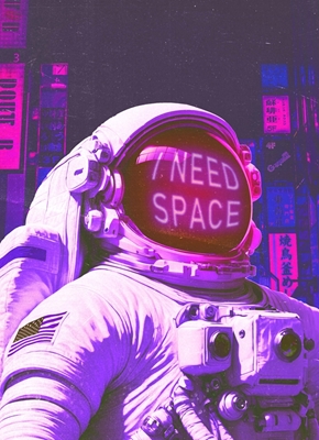Astronauta necesita espacio