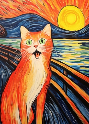 Orange Scream Cat 