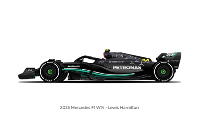 Mercedes Lewis Hamilton uit 2023