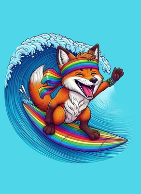 Fox Surfing Pride