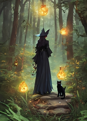 The Witch And Black Cat