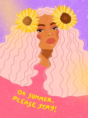 Summer Sunflower Girl