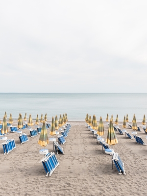 Strand på den italienske kysten