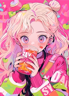 Anime süßes Mädchen
